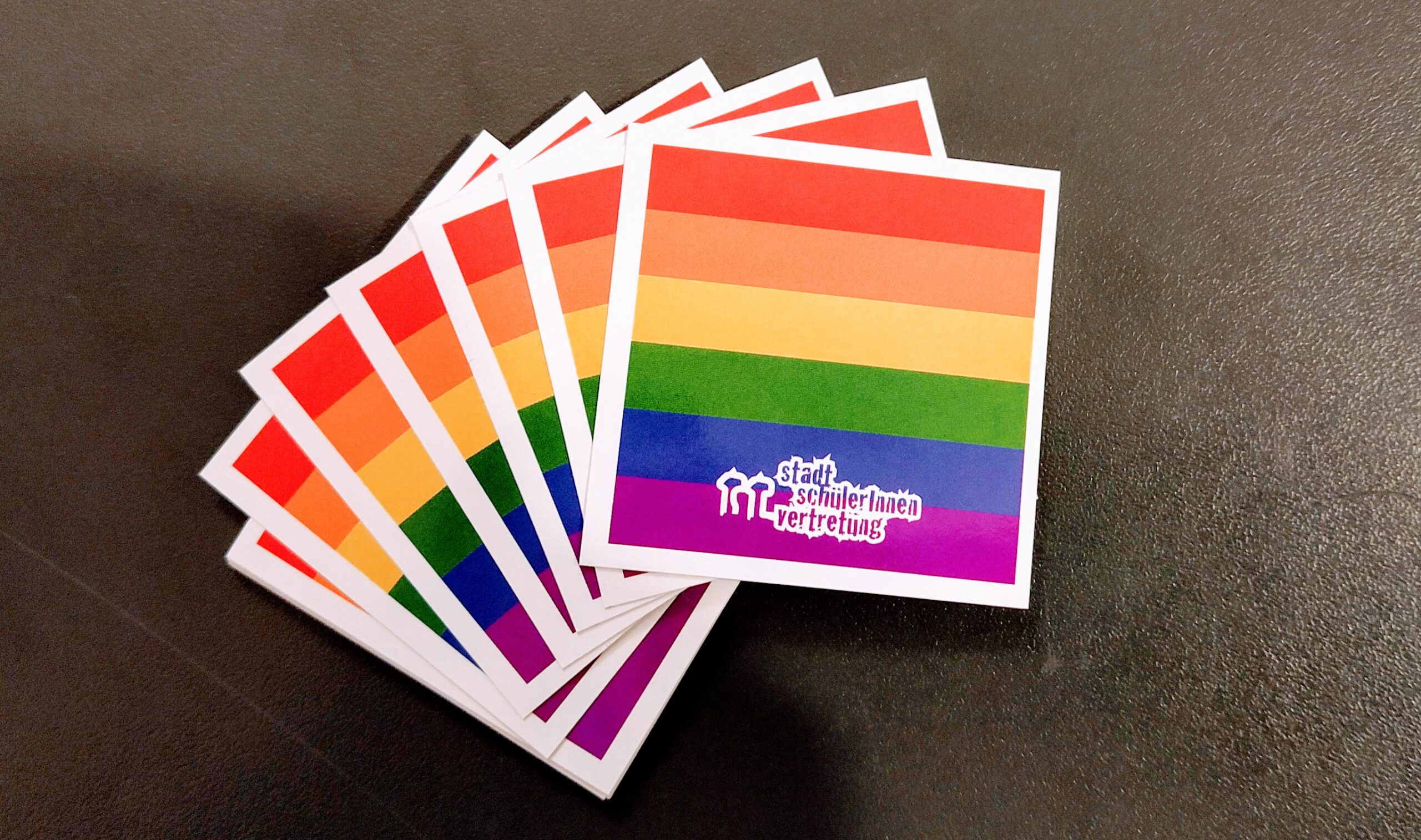 Unsere pride flag-Sticker